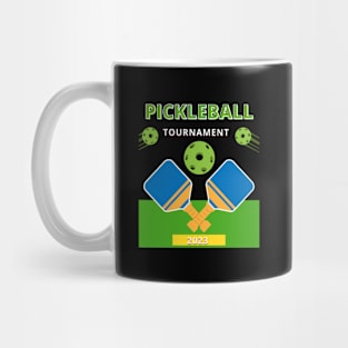 Pickleball TOURNAMENT      merchandise  shirt, mug, pin, stickers, for your tournament Mug